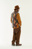 Print Middle Layer Down Vest/HNDN-030