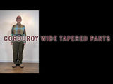 Corduroy Wide Tapered Pants/HNPT-082