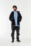 HORN TREE PRINT WOOL BOA JACKET/HNJK-053