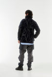 HORN TREE PRINT WOOL BOA JACKET/HNJK-053