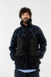HORN TREE PRINT WOOL BOA JACKET/HNJK-053