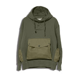 SHAWL COLLAR SWEAT HOODIE/HNCS-014