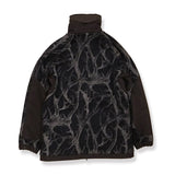 HORN TREE PRINT WOOL BOA JACKET/HNJK-053