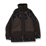 HORN TREE PRINT WOOL BOA JACKET/HNJK-053