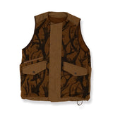 HORN TREE PRINT WOOL BOA VEST/HNVT-024