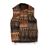 PRINT MIDDLE LAYER DOWN VEST/HNDN-025