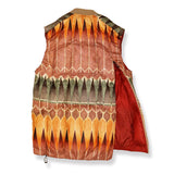 PRINT MIDDLE LAYER DOWN VEST/HNDN-025