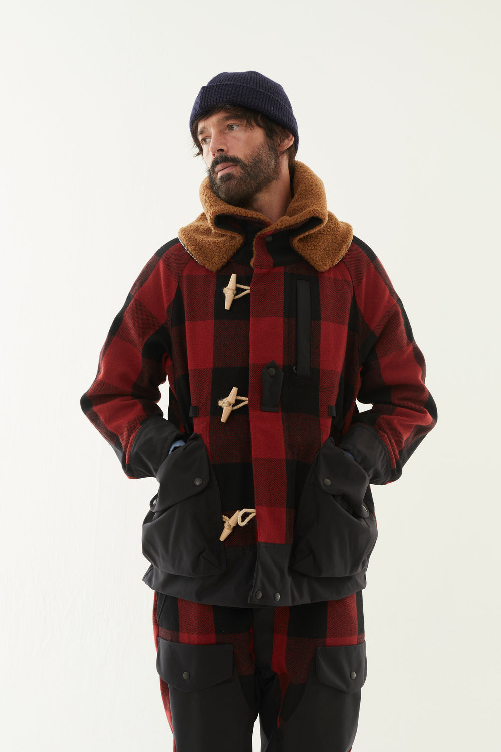 Buffalo Check 3way Collar Bush Hike Jacket/HNJK-067