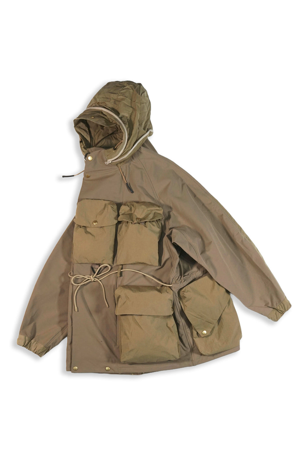 Soft Shell Double Action Stand Collar Hikers Jacket / HNJK-077