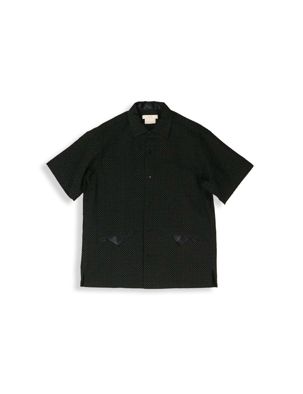 SASHIKO PRINT SHORT SLEEVE SHIRT / HNSH-033