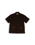 SASHIKO PRINT SHORT SLEEVE SHIRT / HNSH-033