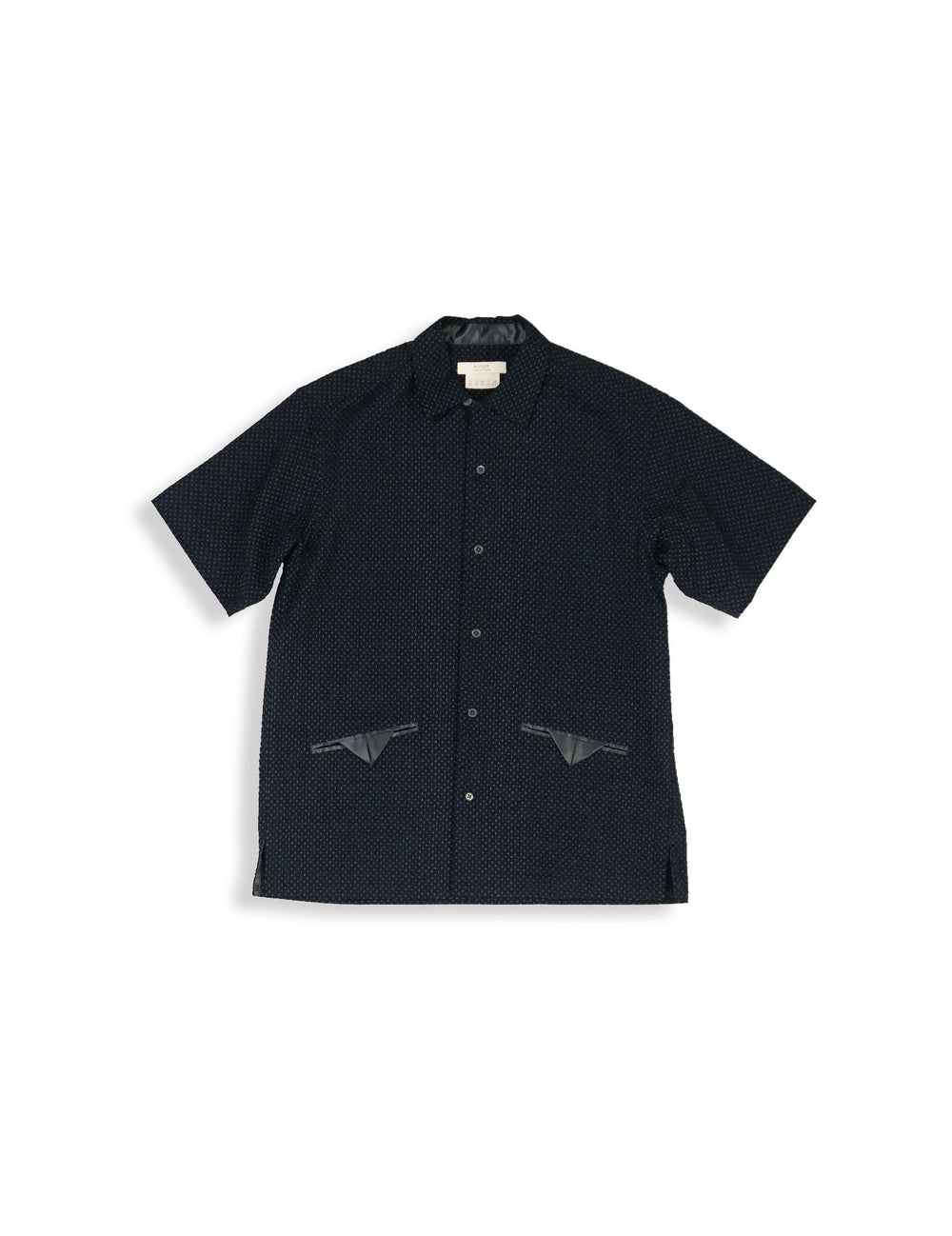 SASHIKO PRINT SHORT SLEEVE SHIRT / HNSH-033