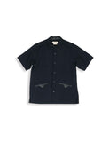 SASHIKO PRINT SHORT SLEEVE SHIRT / HNSH-033