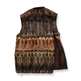 PRINT MIDDLE LAYER DOWN VEST/HNDN-025